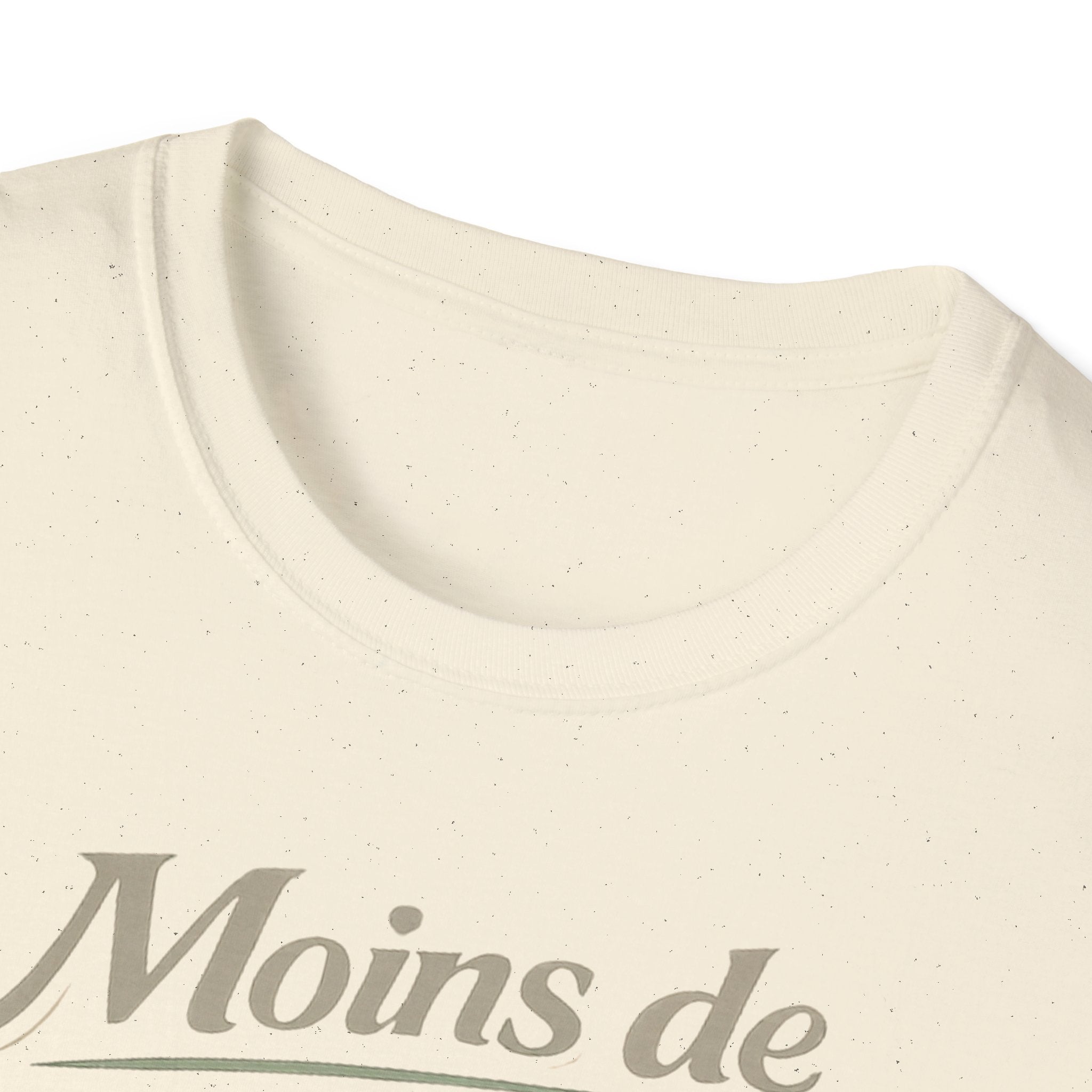 T-Shirt — "Moins de Blabla, Plus de Compassion" French Typography Tee