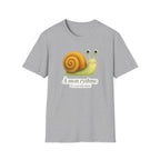 T-shirt illustré avec escargot — « À mon rythme. » — Adorable T-shirt « slow living »