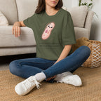 T-shirt avec adorable illustration de paramécie — T-shirt kawaii sur le thème de la biologie