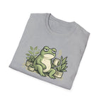 Frog Composting T-Shirt – "J'essaie de composter mes problèmes" French Eco Humor Tee