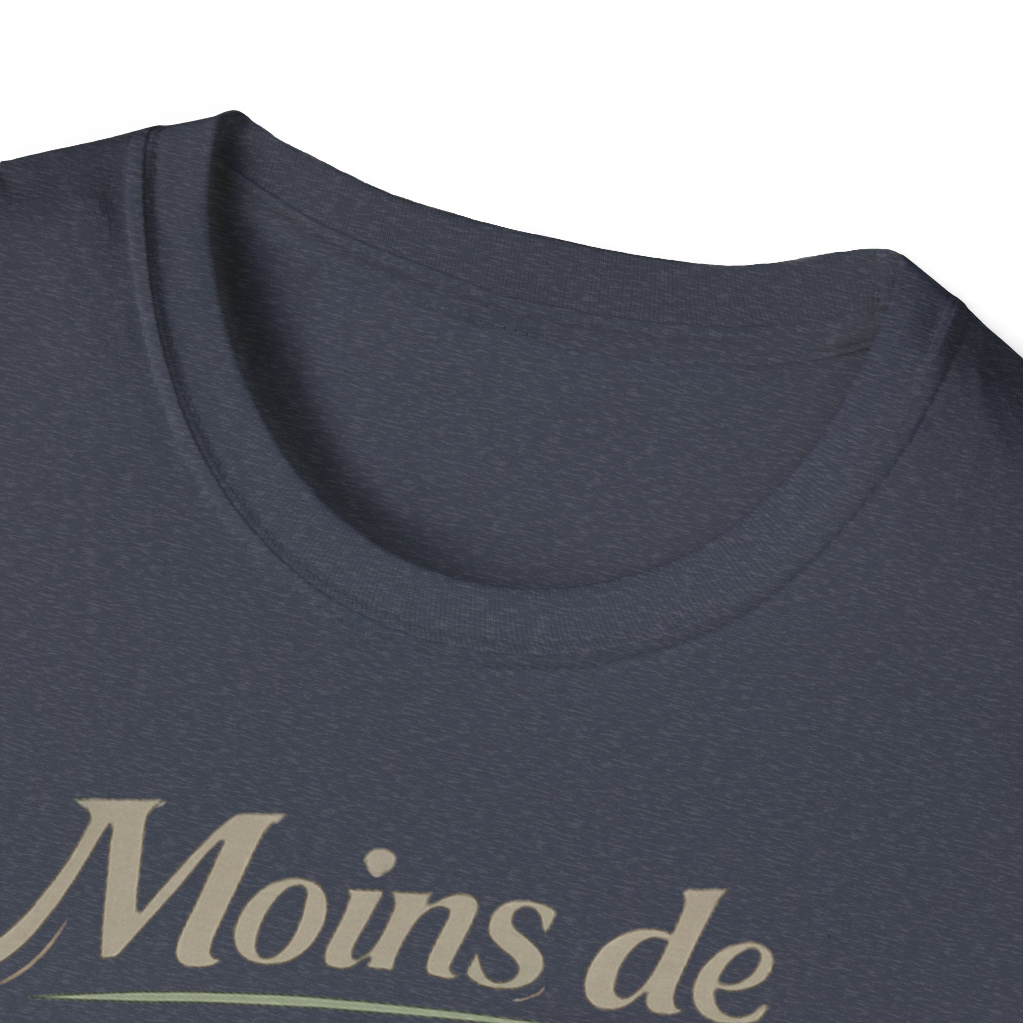 T-Shirt — "Moins de Blabla, Plus de Compassion" French Typography Tee