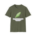 T-shirt kawaii avec cosse de pois — Adorable t-shirt illustré sur le thème botanique