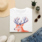 T-shirt illustré avec cerf — « PAS EN VOIE. » — T-shirt graphique vintage avec cerf