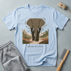 T-shirt graphique éléphant « Mémoire de la Terre » — Esprit safari