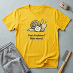 Eco Escargot T-Shirt — "Fast fashion? Non merci"