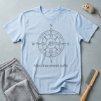 T-shirt Boussole Escargot — «Aller doucement suffit»