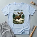 T-shirt Élan « Esprit Sauvage » — T-shirt graphique élan style nature vintage 🦌🌲