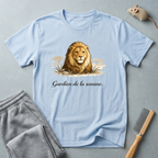 T-shirt graphique Lion — T-shirt safari vintage «Gardien de la savane»
