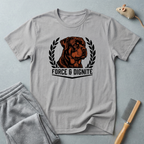 T-shirt écusson Rottweiler — «Force & Dignité» T-shirt pour amoureux des chiens