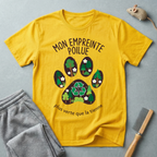 "Mon empreinte poilue" Graphisme de patte florale