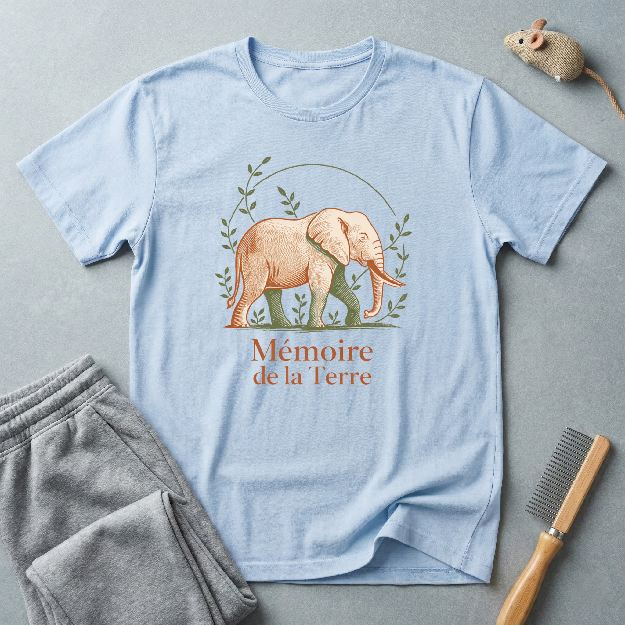 T-shirt Éléphant «Mémoire de la Terre» 🐘🌍