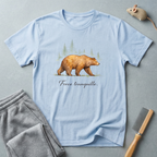 T-shirt forêt Ours — T-shirt graphique nature «Force Tranquille»