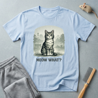 Cute Vintage Cat T-Shirt — “Meow What?”