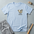 T-shirt illustration de paresseux — «J’essaie… mais lentement»