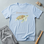 T-shirt tortue de mer — «Sérénité marine» — T-shirt aquarelle