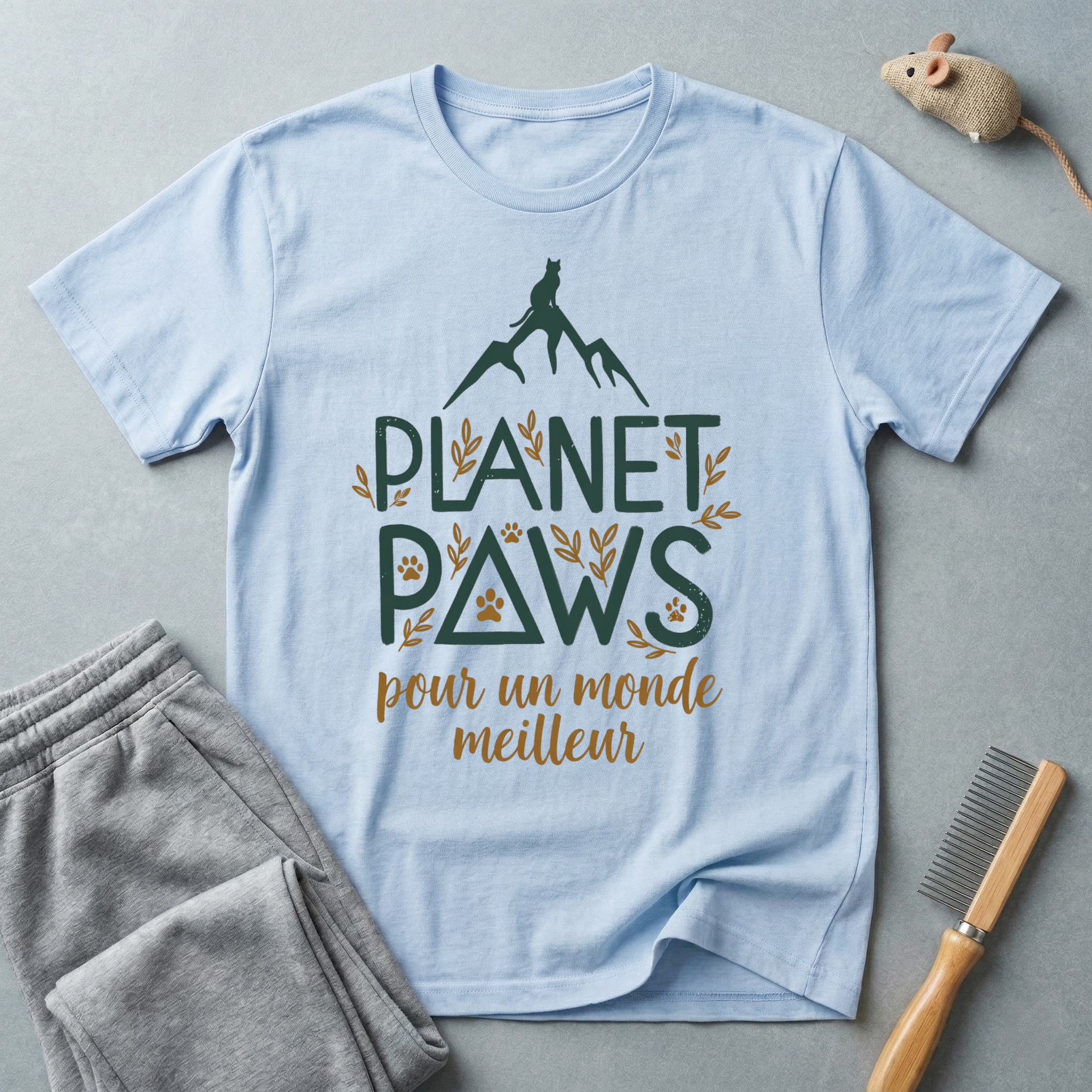 T-shirt "Planet Paws pour un monde meilleur"