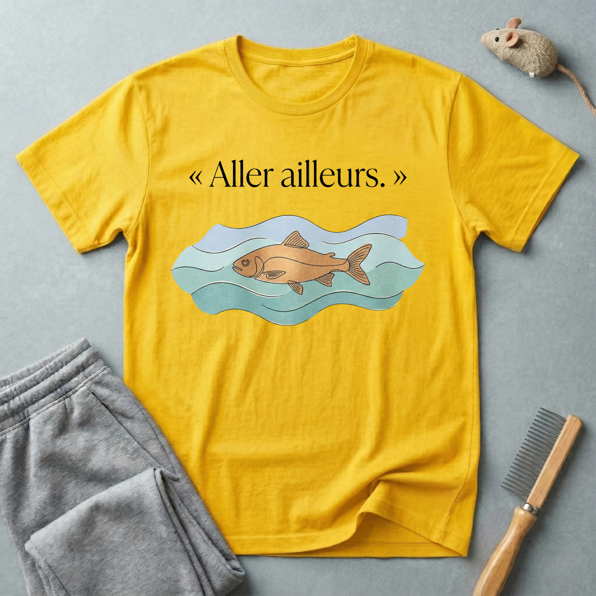 T-shirt Poisson «Aller Ailleurs»