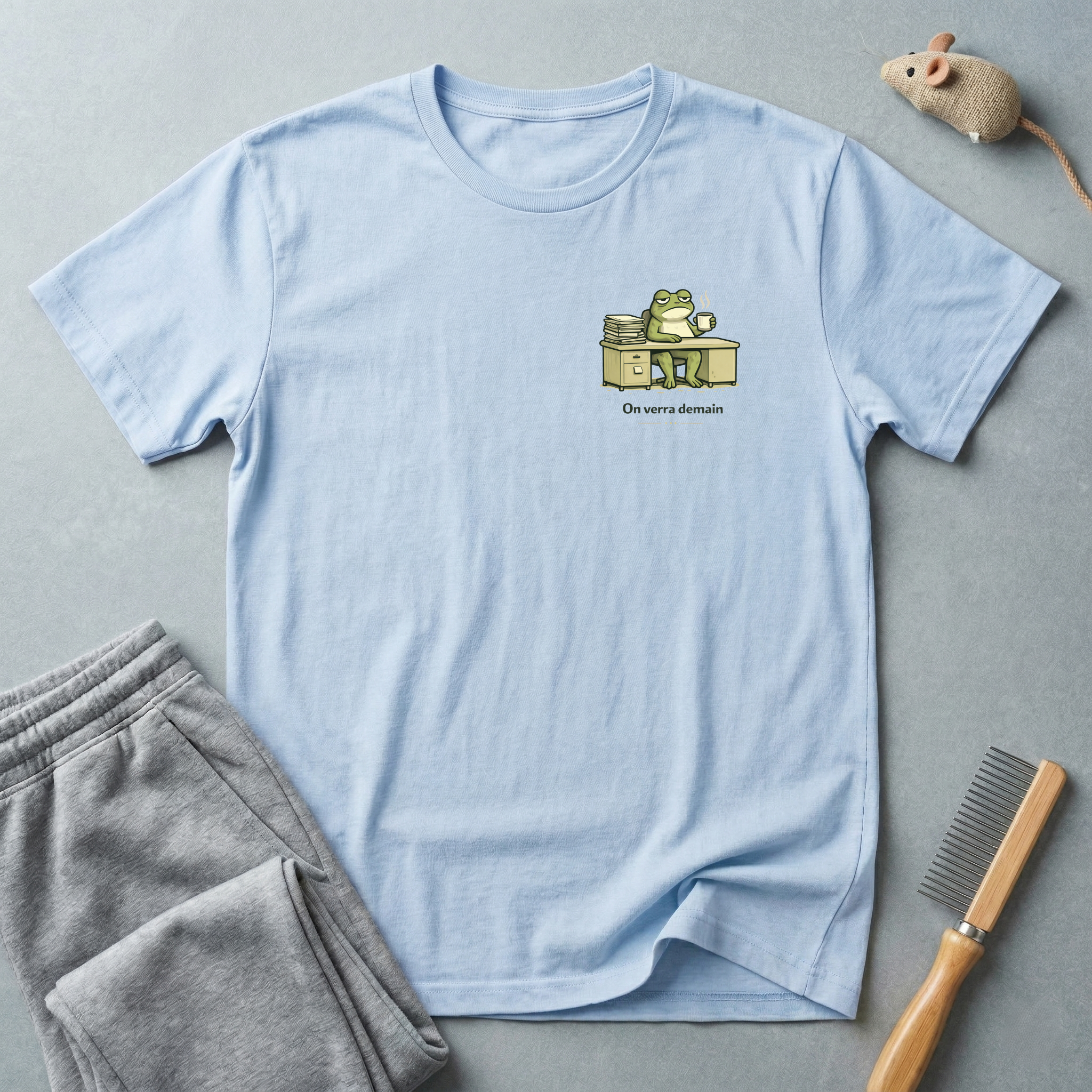 T-Shirt grenouille — "On verra demain"