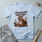 T-shirt graphique tigre — «Harmonie sauvage» — T-shirt nature vintage