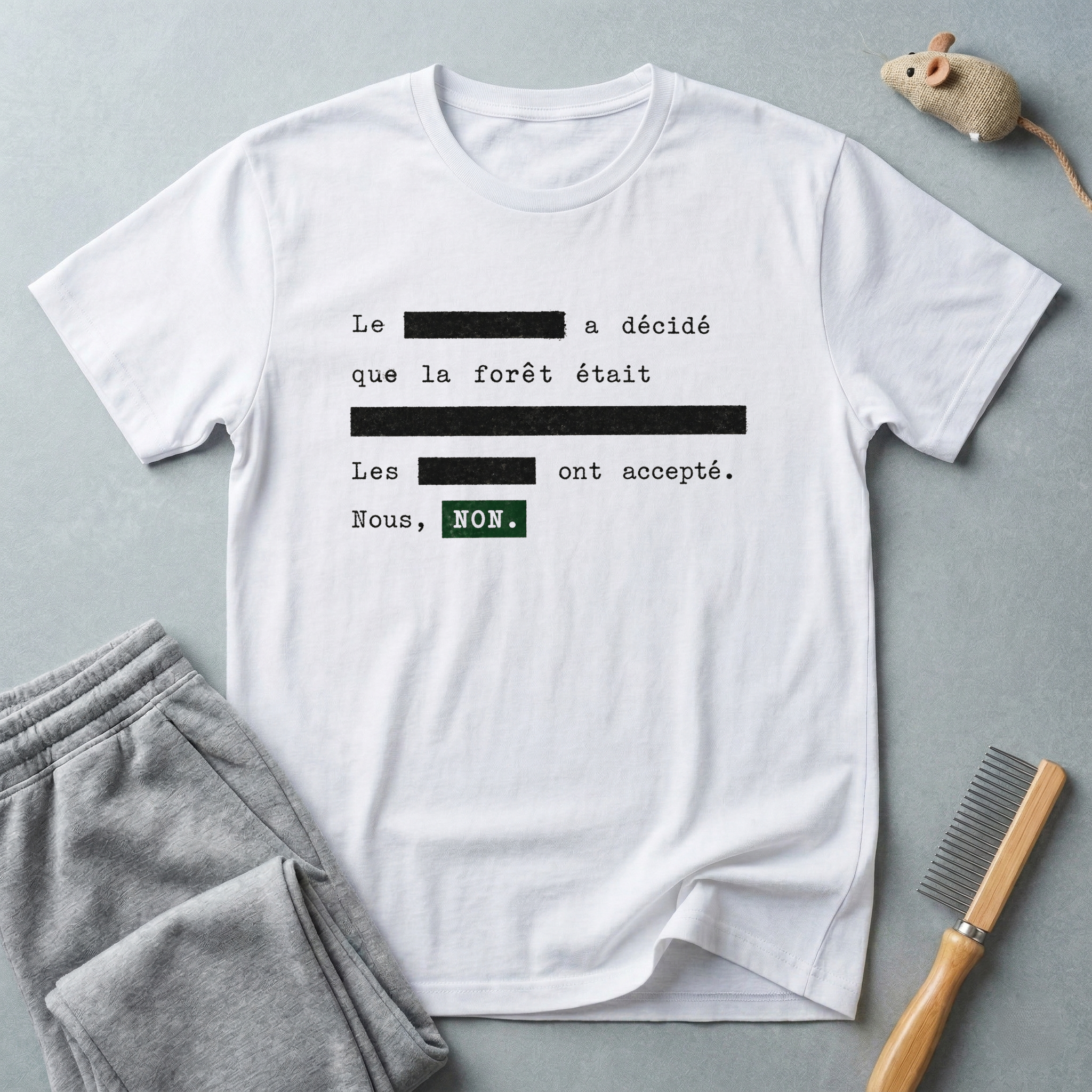 Tee-shirt typographique minimaliste