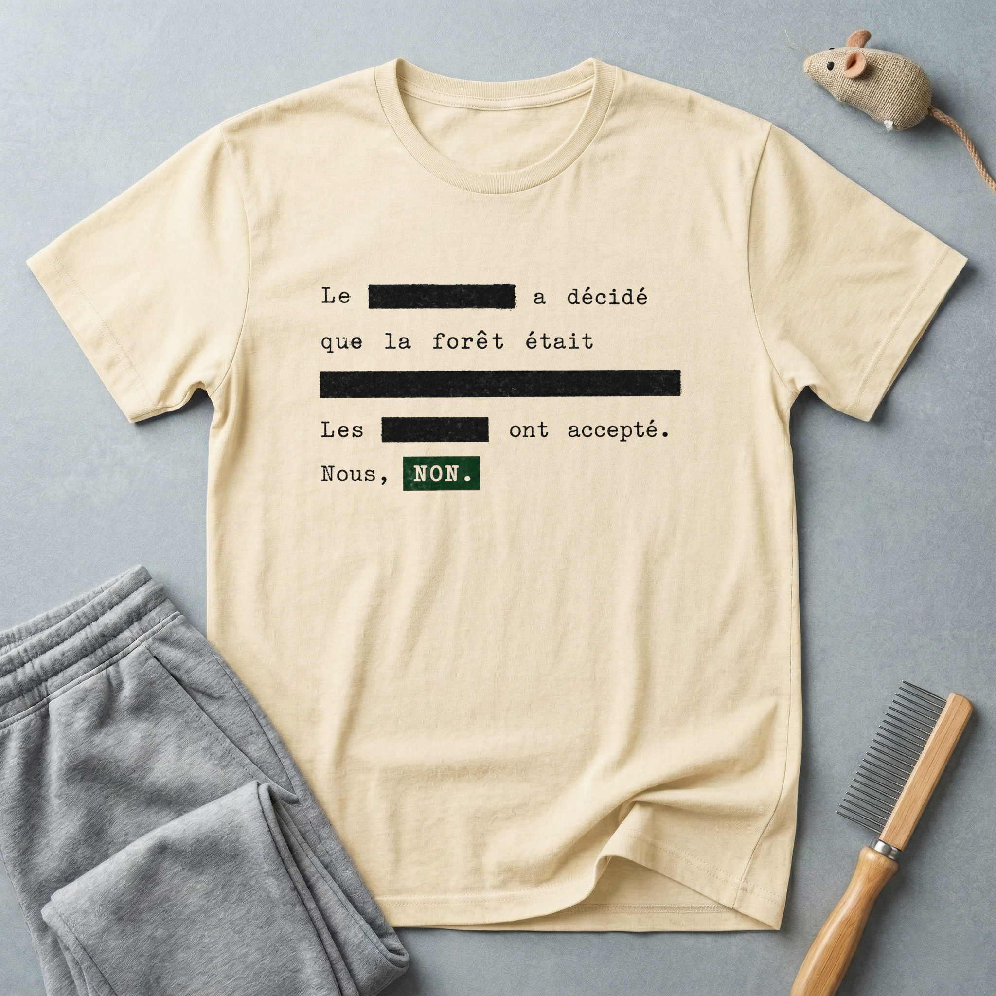Tee-shirt typographique minimaliste
