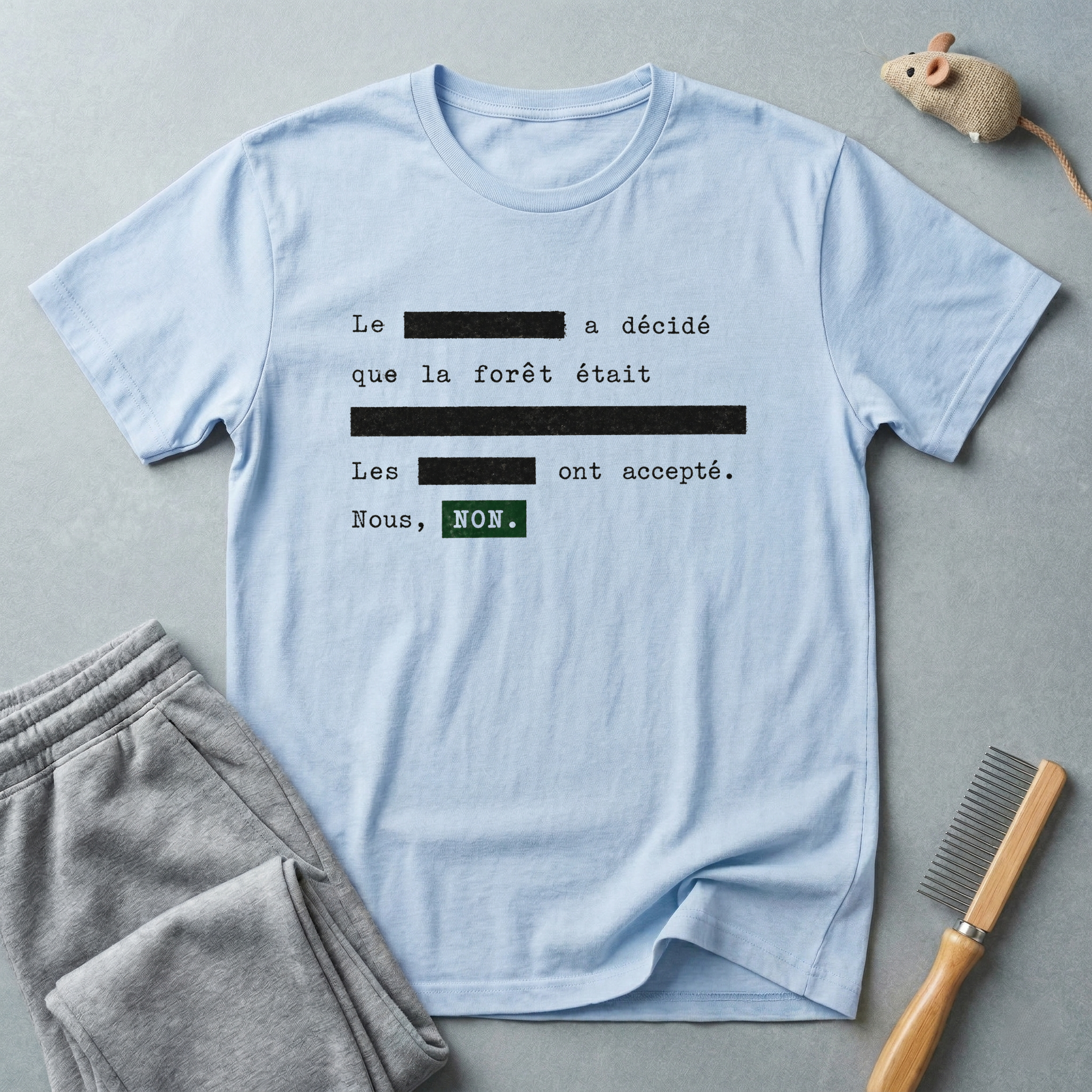 Tee-shirt typographique minimaliste