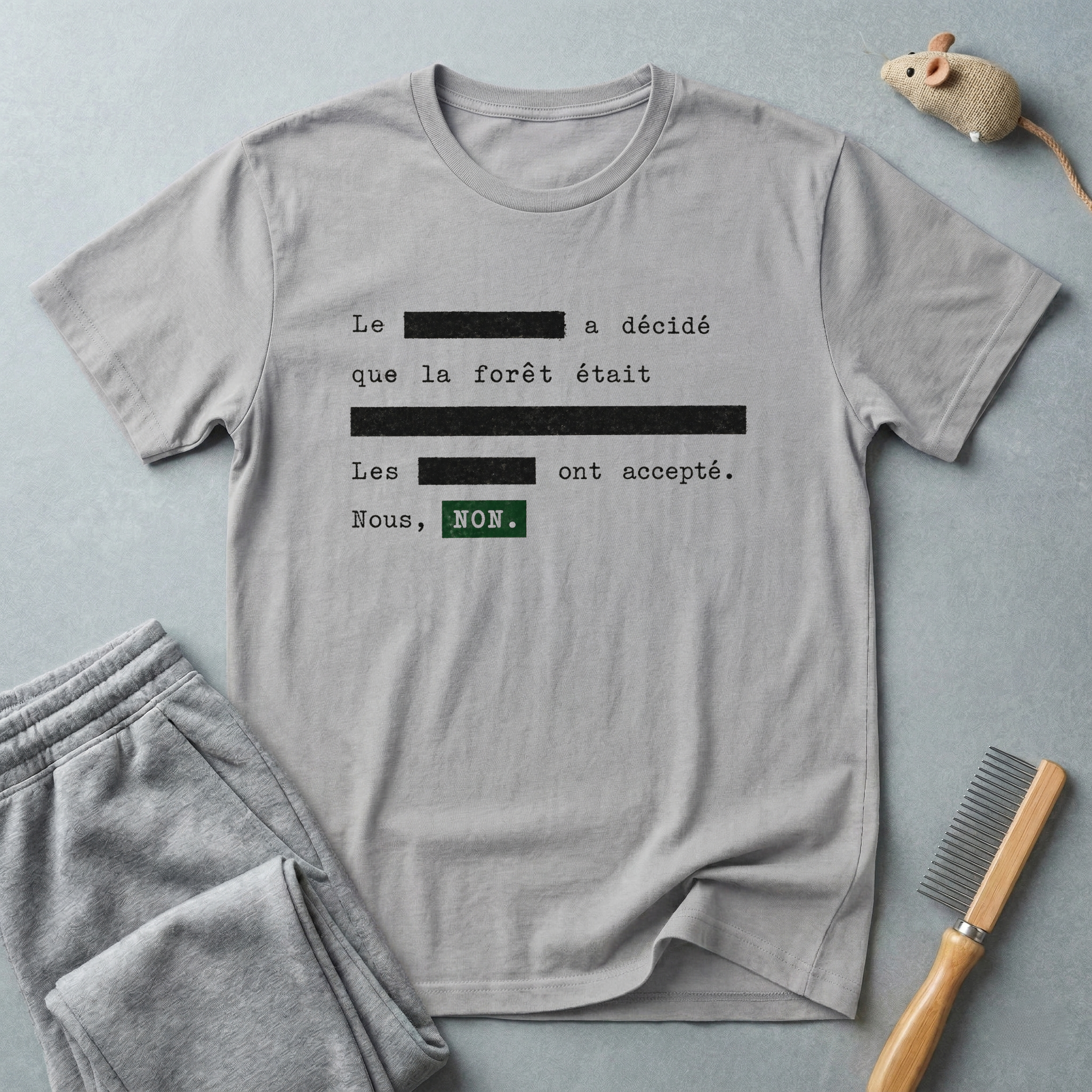 Tee-shirt typographique minimaliste