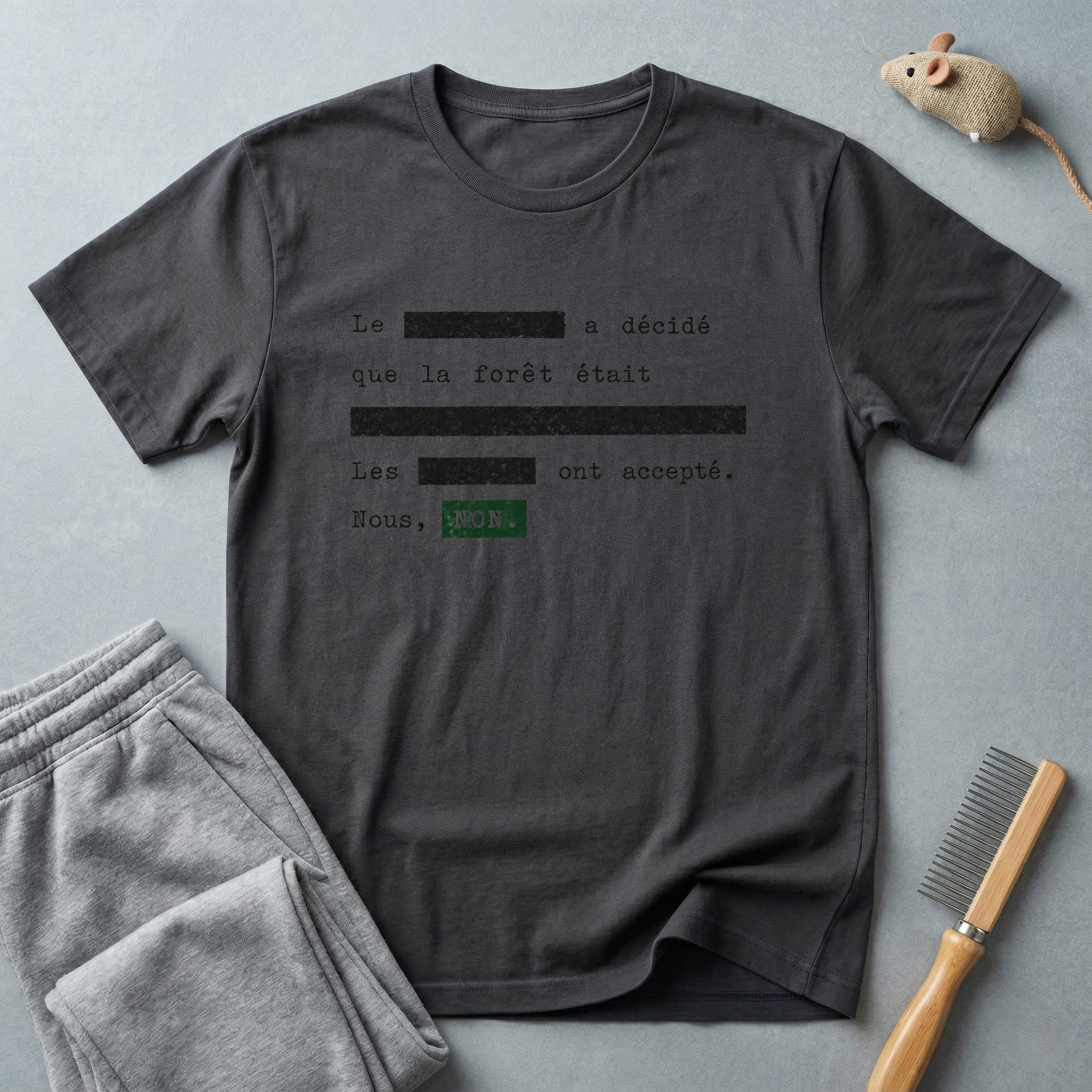 Tee-shirt typographique minimaliste