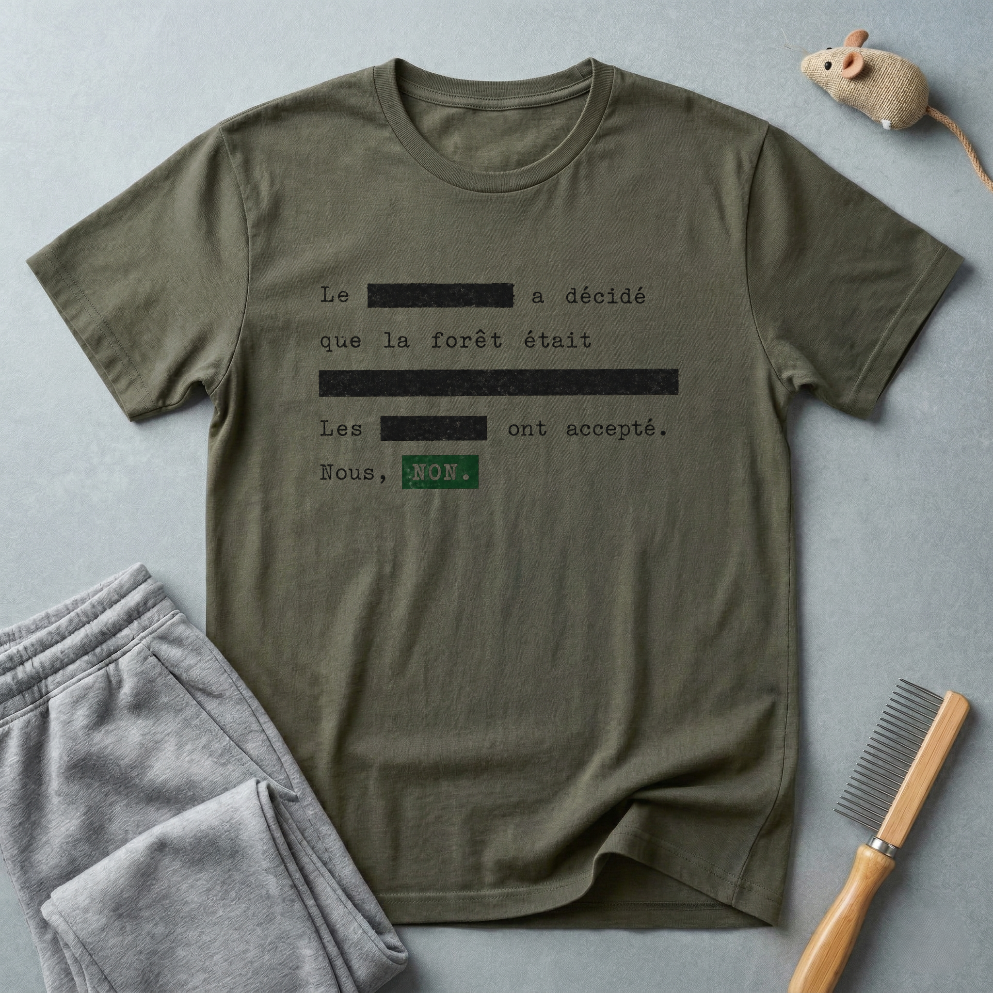 Tee-shirt typographique minimaliste