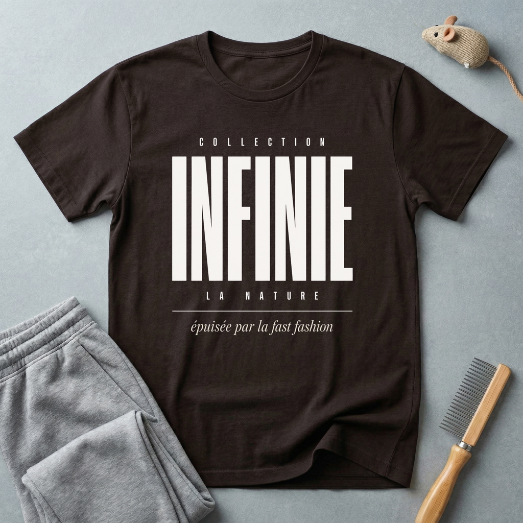 T-shirt graphique «INFINIE» — Streetwear typographique