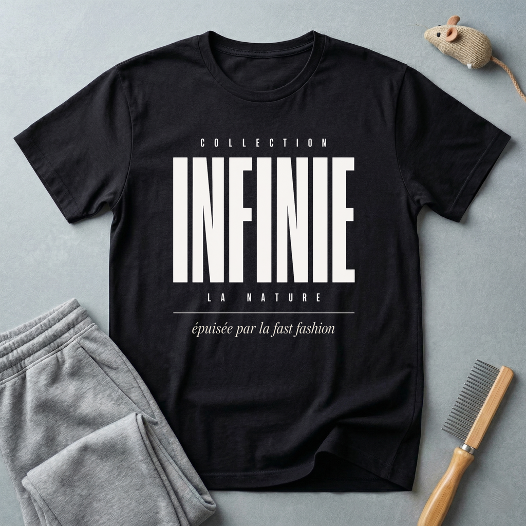 T-shirt graphique «INFINIE» — Streetwear typographique