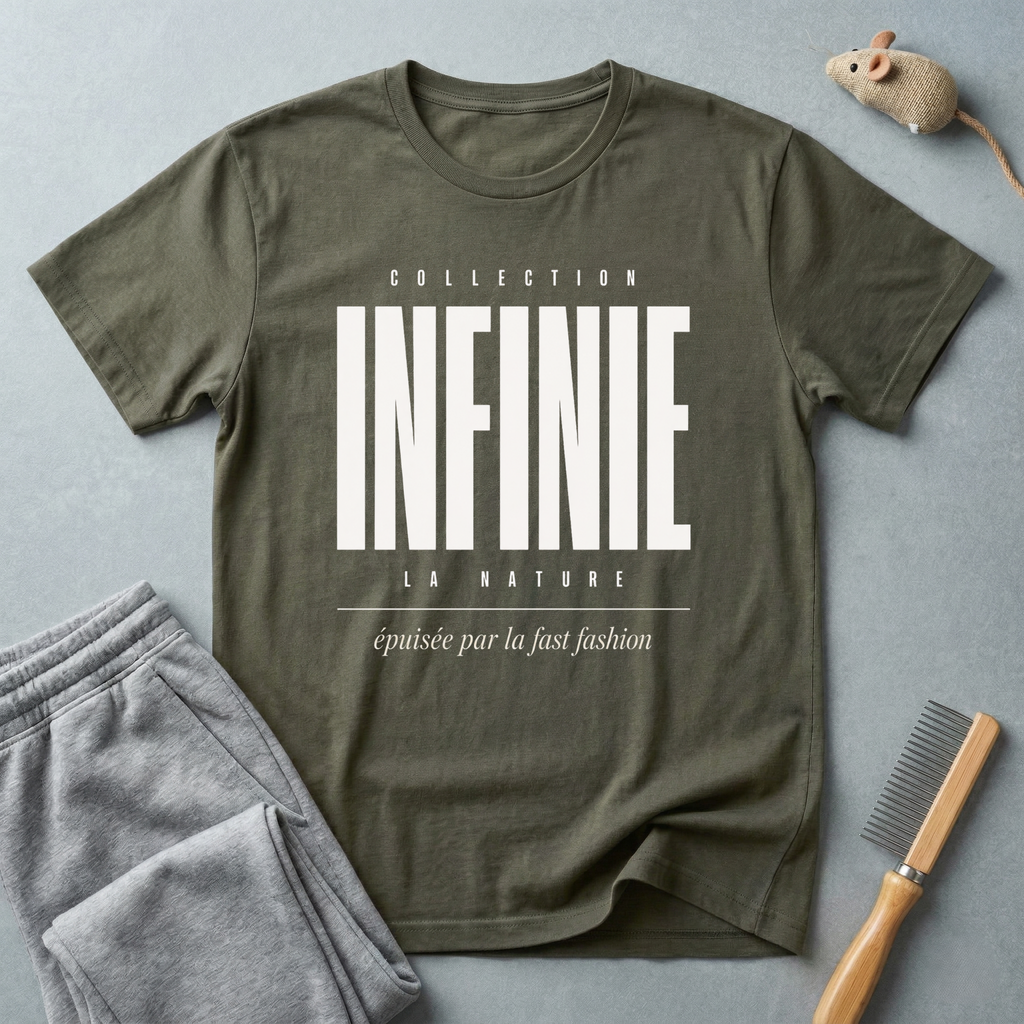 T-shirt graphique «INFINIE» — Streetwear typographique