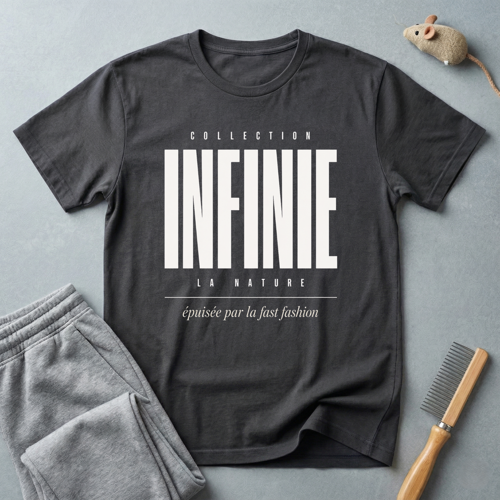 T-shirt graphique «INFINIE» — Streetwear typographique