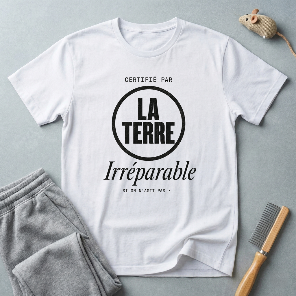 T-shirt «La Terre Irréparable» — Tee-shirt engagé écologique