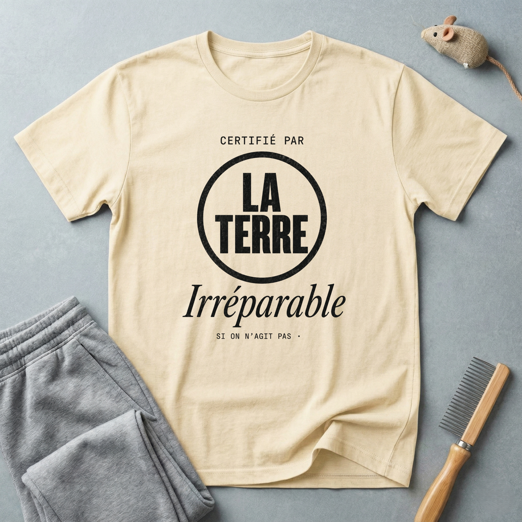T-shirt «La Terre Irréparable» — Tee-shirt engagé écologique