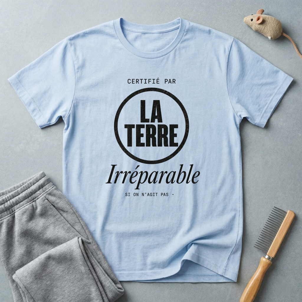 T-shirt «La Terre Irréparable» — Tee-shirt engagé écologique