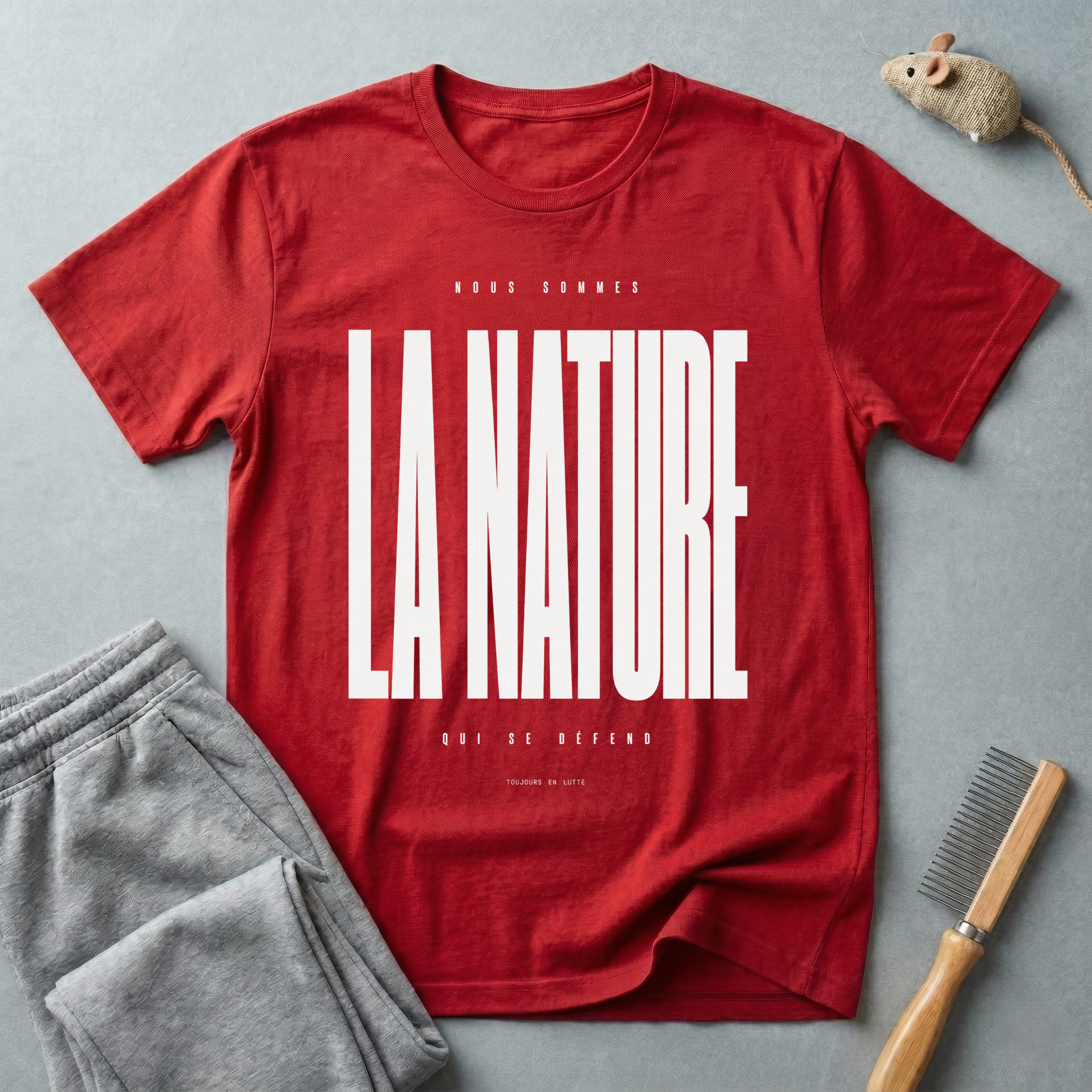 T-shirt graphique Nature — T-shirt minimaliste en typographie