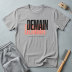 T-shirt graphique «Demain Demain» — Tee-shirt typographique