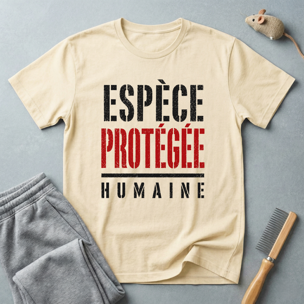 T-shirt «Espèce Protégée Humaine»
