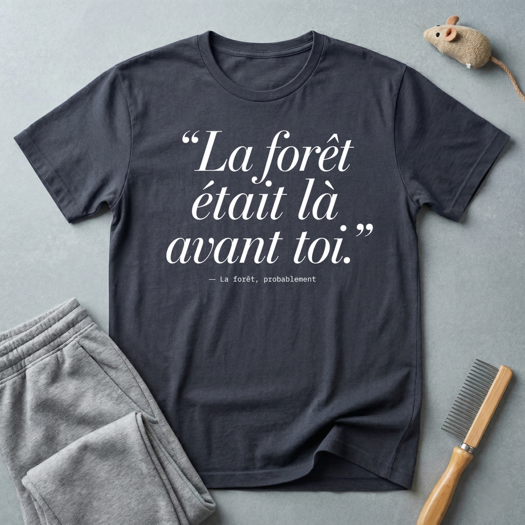T-shirt — «La forêt était là avant toi.»