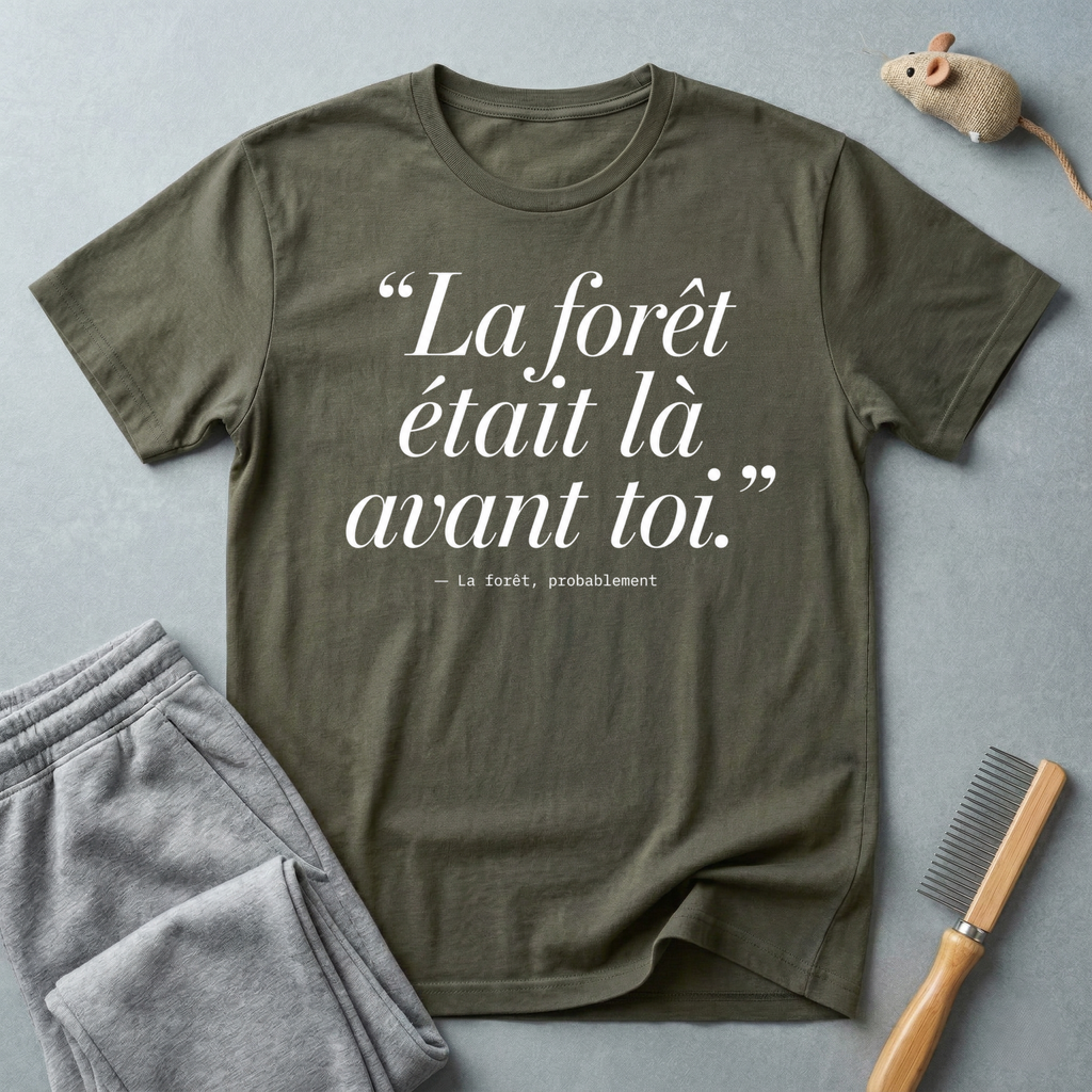 T-shirt — «La forêt était là avant toi.»