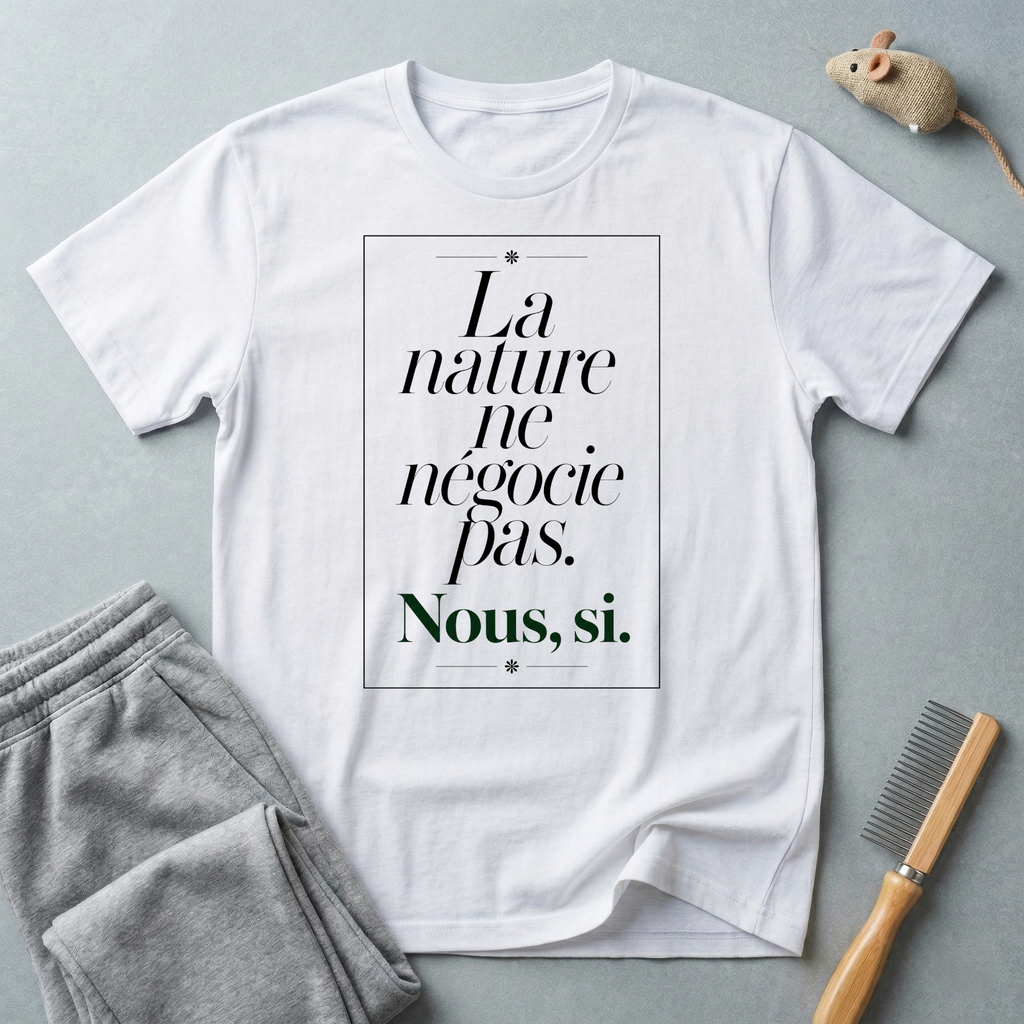 «La nature ne négocie pas. Nous, si.»