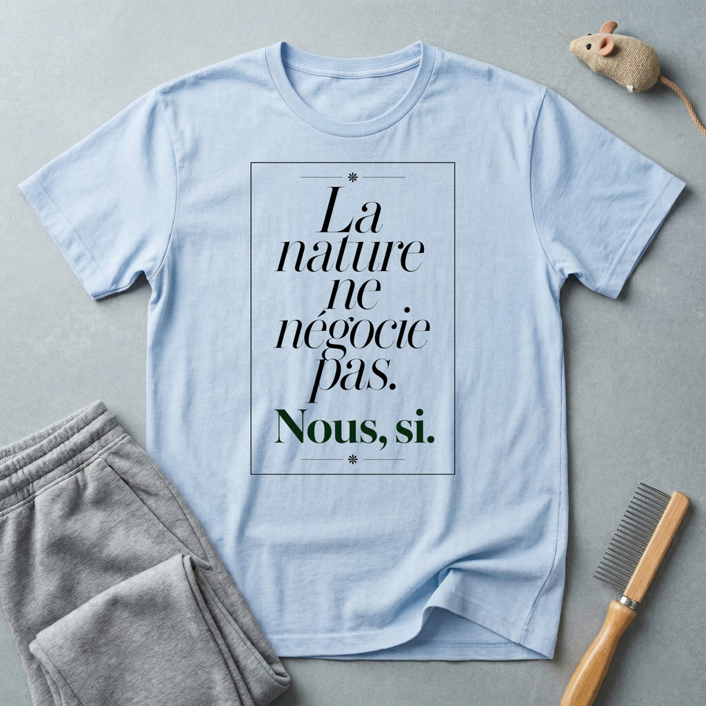 «La nature ne négocie pas. Nous, si.»