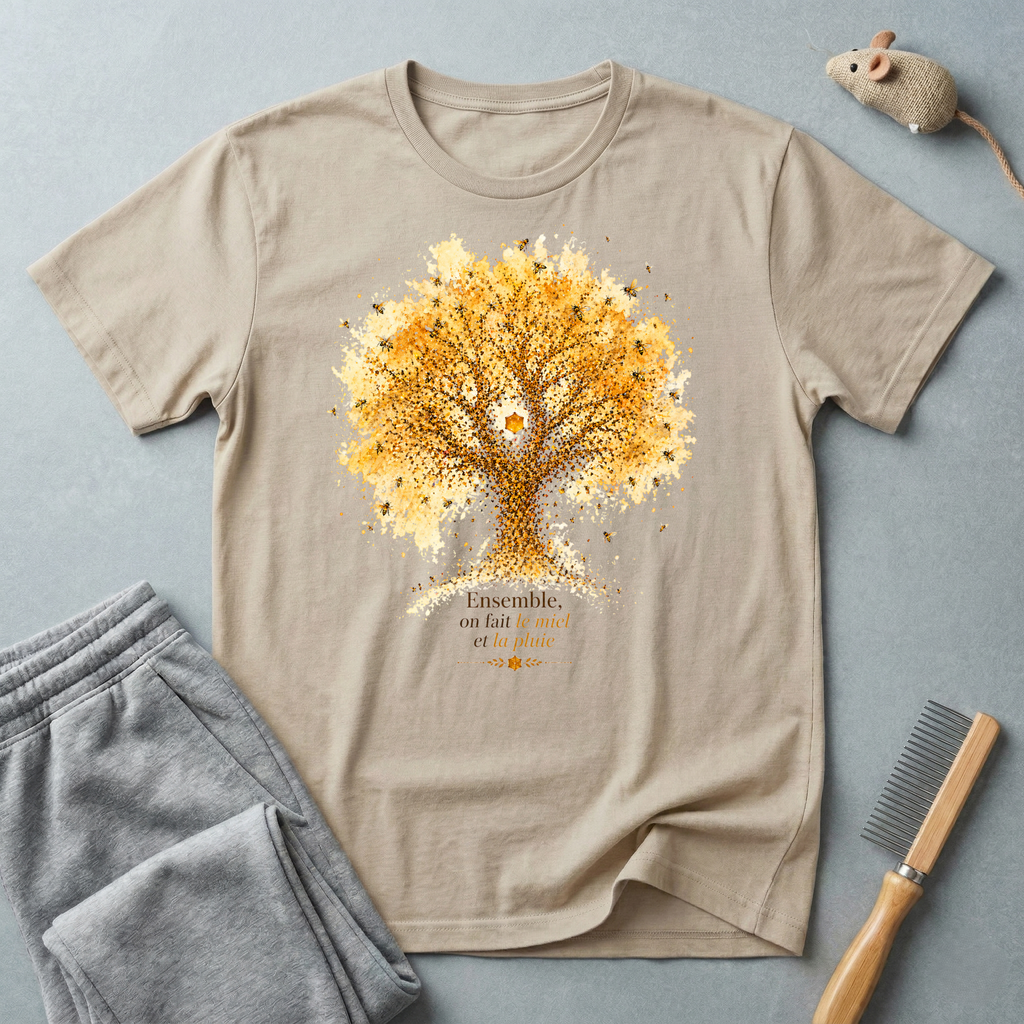 T-shirt «Ensemble, on fait le miel et la pluie»
