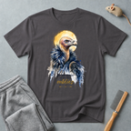 T-shirt aquarelle vautour — «Je nettoie ce que vous oubliez»