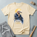 T-shirt aquarelle vautour — «Je nettoie ce que vous oubliez»