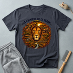 T-shirt — «La Crinière de la Terre» avec illustration graphique de lion