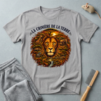 T-shirt — «La Crinière de la Terre» avec illustration graphique de lion