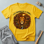 T-shirt — «La Crinière de la Terre» avec illustration graphique de lion