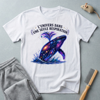 T-shirt  illustration cosmique de baleine — «L’univers dans une seule respiration»